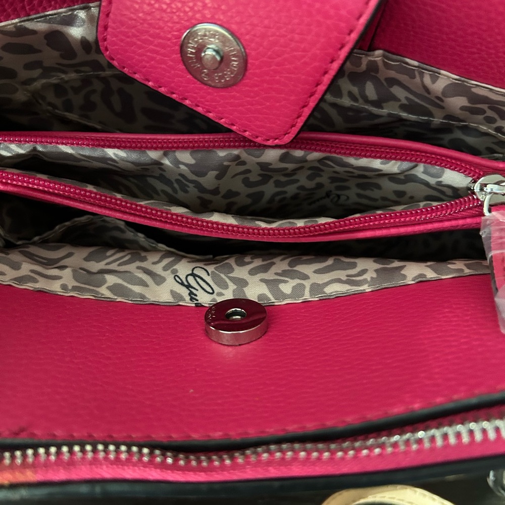 Guess Pink and Tan Satchel - Picture 7 of 16